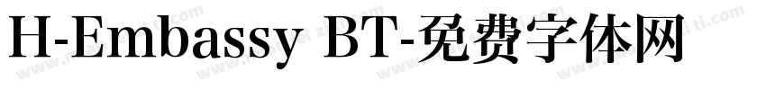 H-Embassy BT字体转换